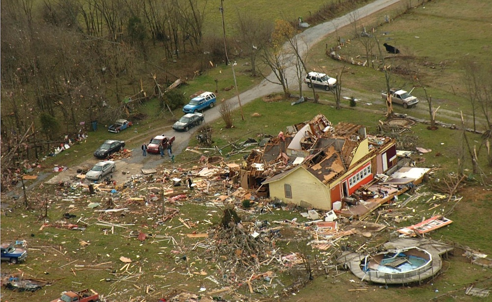Tennessee National Guard Surveys Tornado Damage