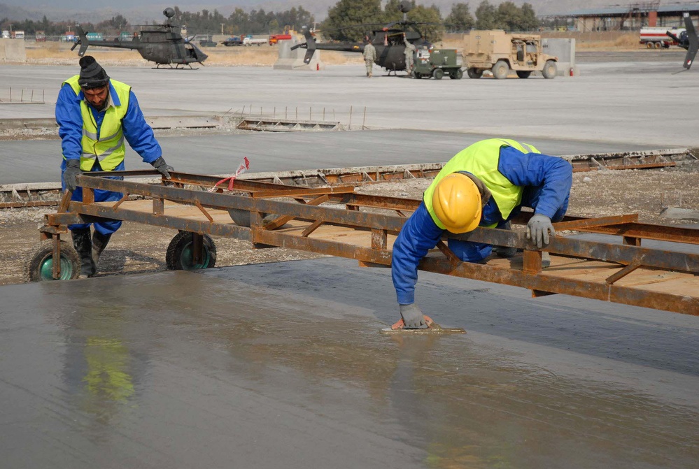 Afghan Contractors Hired for Construction at Forward Operating Base Fenty