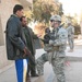 U.S. Soldier Engages with Iraqi Security Group at Hospital in Salman Pak