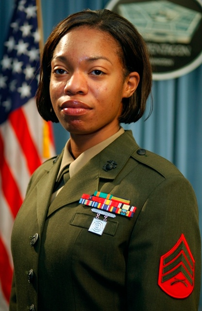 Marine Sgt. LaDilvia S. Gregg Shares Her Story in 'Why We Serve' Outreach Program