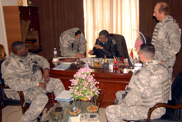 U.S. and Iraqi Military Leaders Discuss Police Transition Efforts