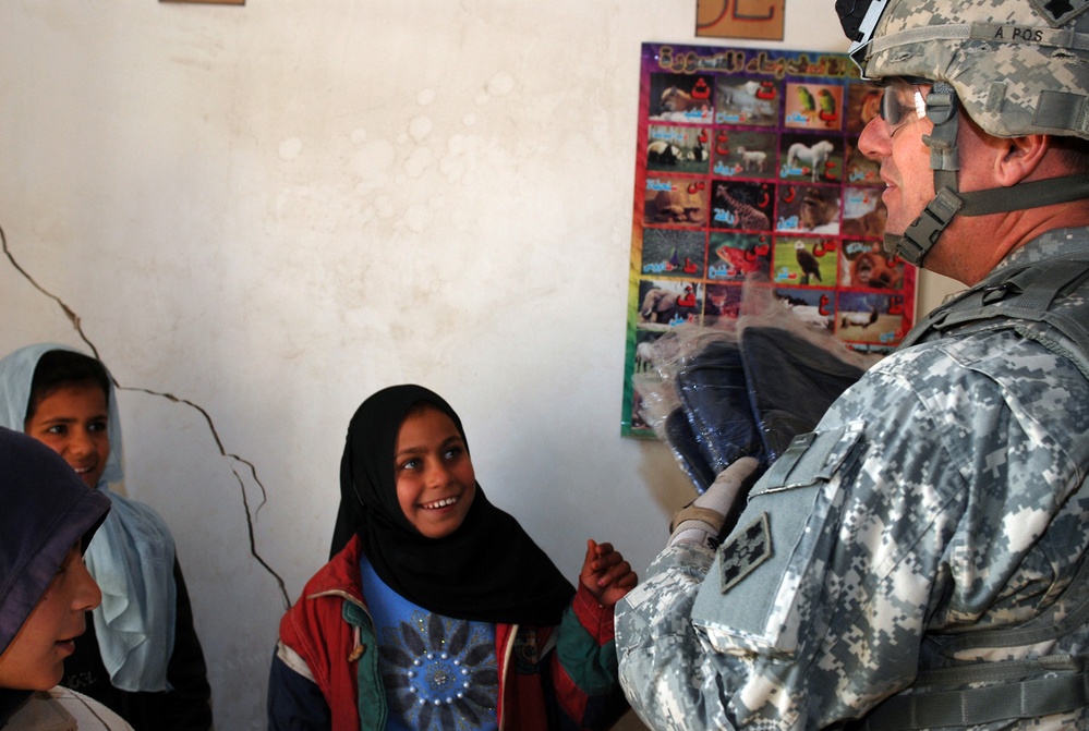 U.S. Soldiers Deliver School Supplies to Iraqi Children