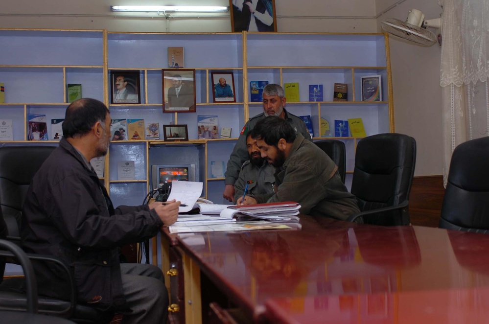 Afghan Police Coordinate Emergency Response at Tactical Operations Center