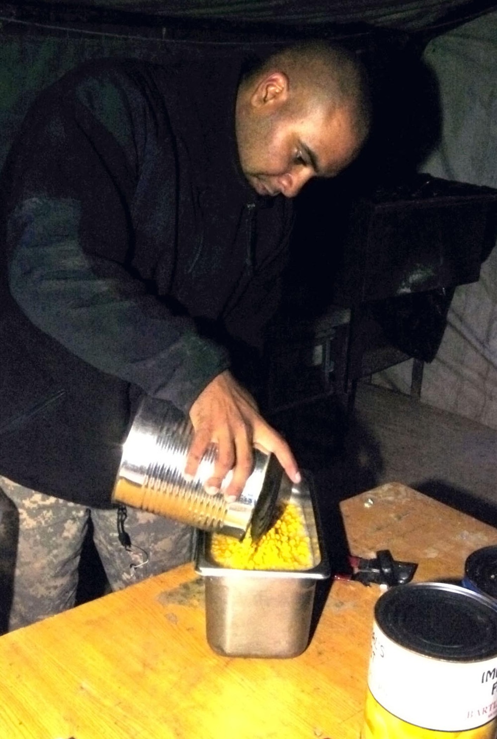 Army Cook Prepares Dinner for 82nd Airborne Troops in Afghanistan
