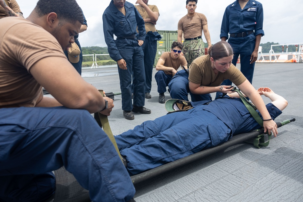 Litter Bearer Training USNS Comfort