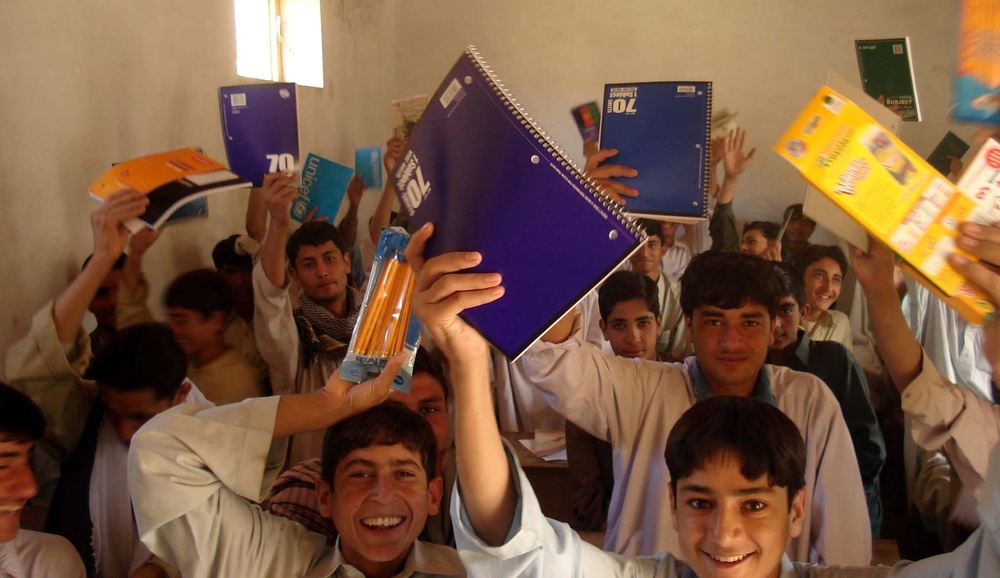Afghan Students Receive School Supplies Through Partnership Program