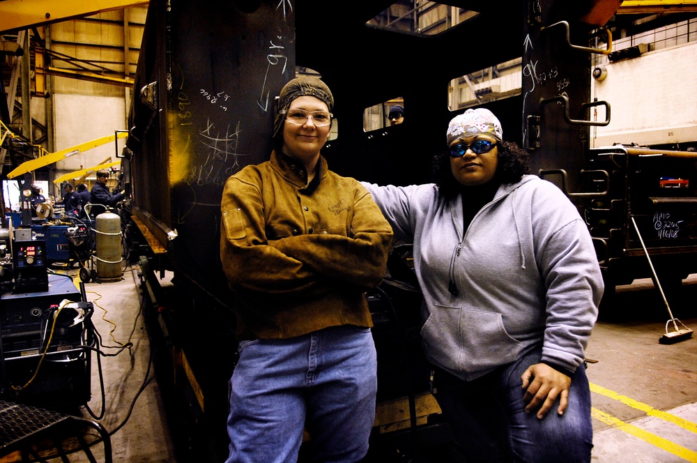 Modern &quot;Rosie the Riveter&quot; Builds Armored Vehicles for U.S. Military