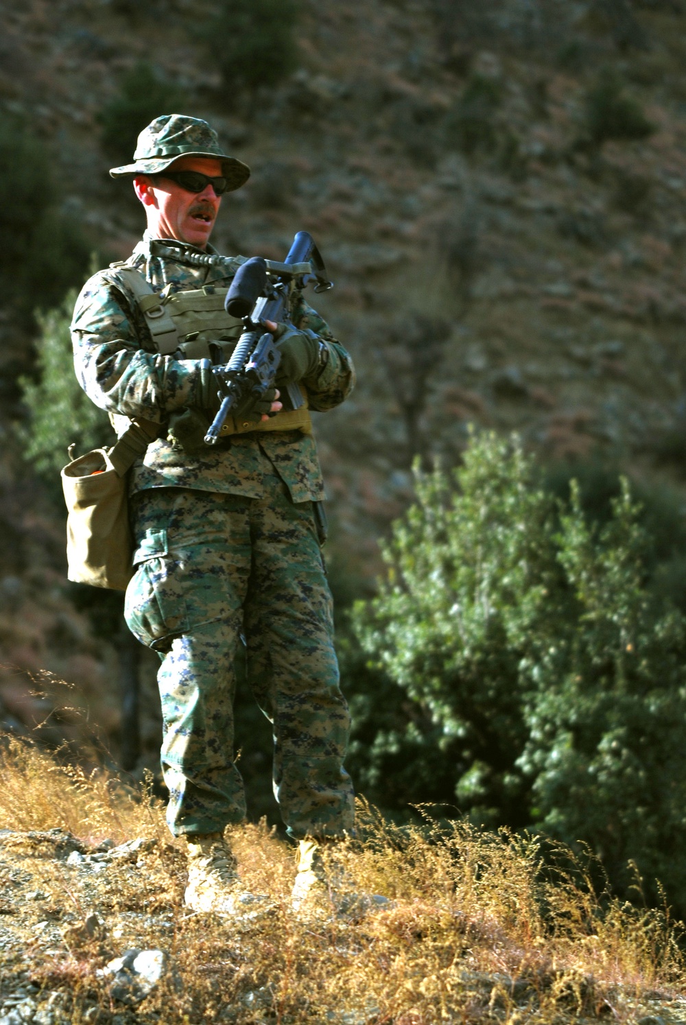 Marine Officer Oversees Afghan Army Training Mission in Kunar Province