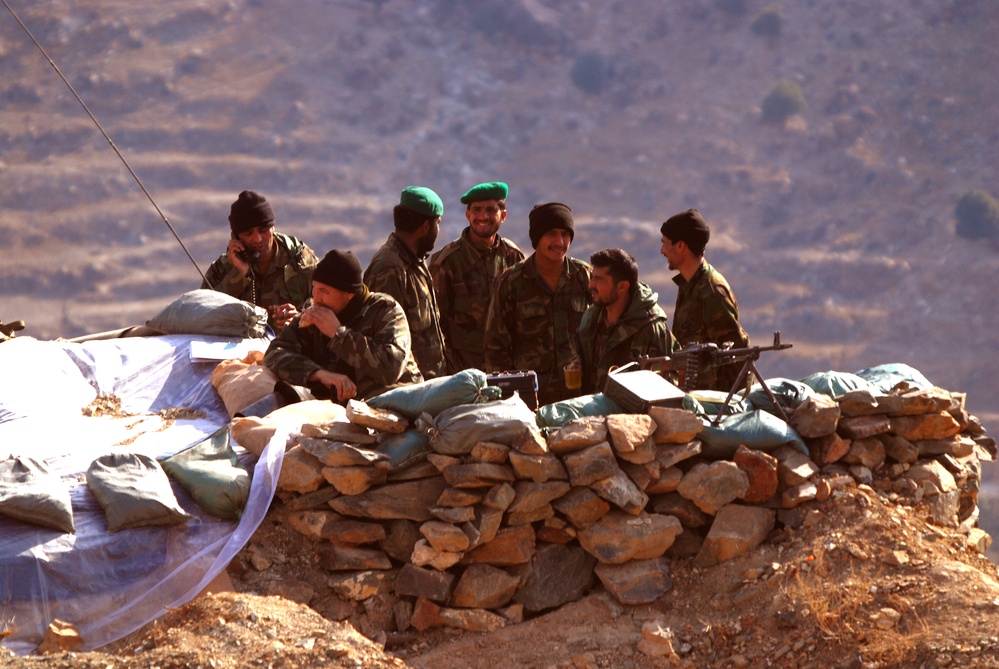 Afghan National Army Soldiers Train with U.S. Forces in Kunar Province