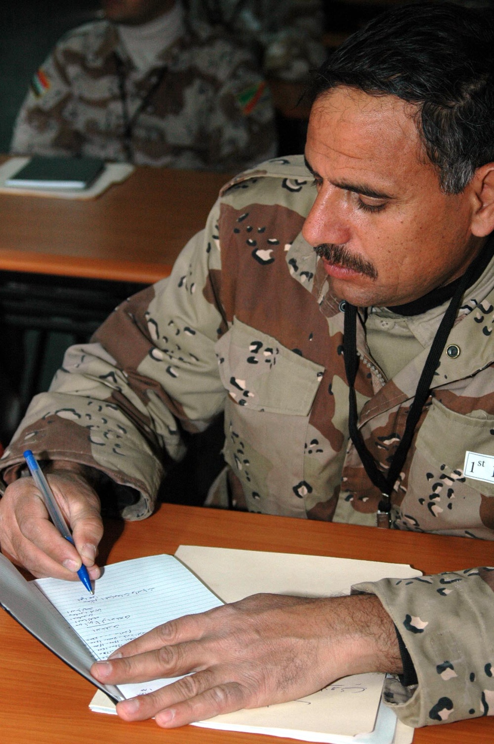Iraqi Soldier Attends NCO Academy at FOB Kalsu