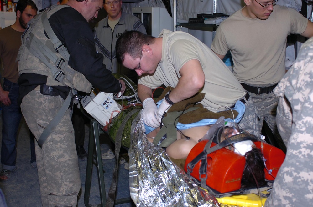 U.S. Army Medics Evacuate Afghan Stone Mason for Possible Surgery