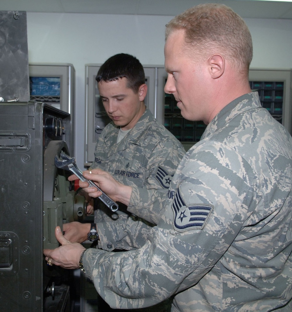 Air Force Biomedical Technicians Maintain Critical Hospital Equipment in Iraq