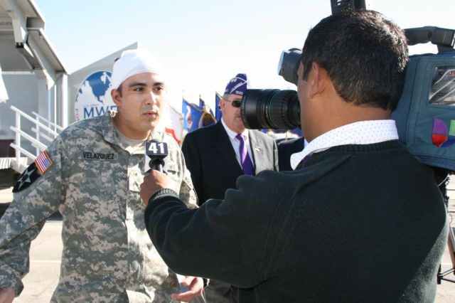 Wounded Warrior Cpl. Christopher Velazquez Attends Groundbreaking Ceremony for Battlefield Health Research Center