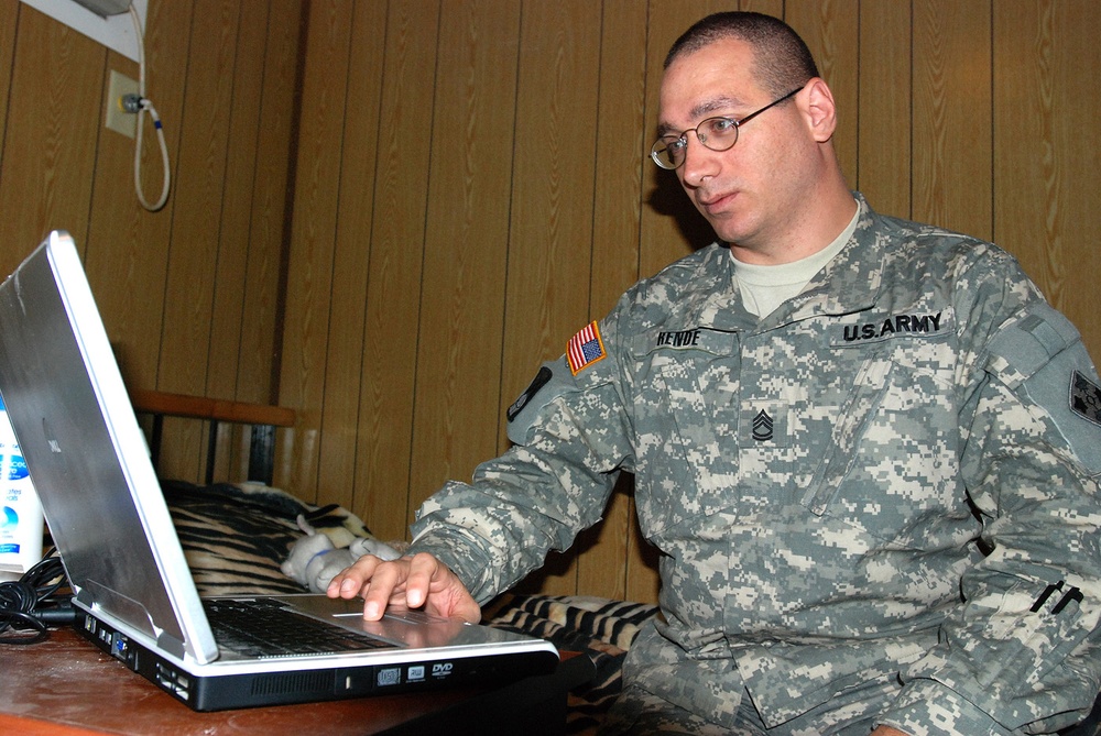 Soldier Connects with Family from Iraq
