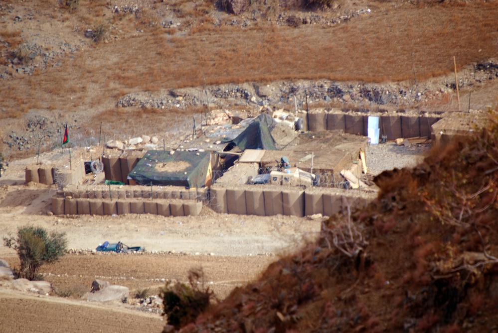 Marine Embedded Training Team Observes Afghanistan from Mountain Vantage Point