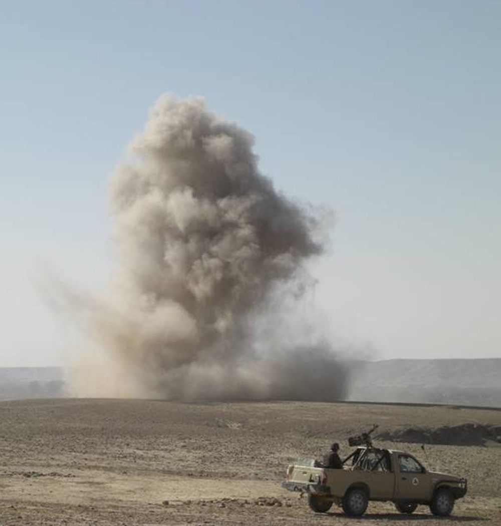 Afghan Soldiers Detonate Discovered IED in Helmand Province