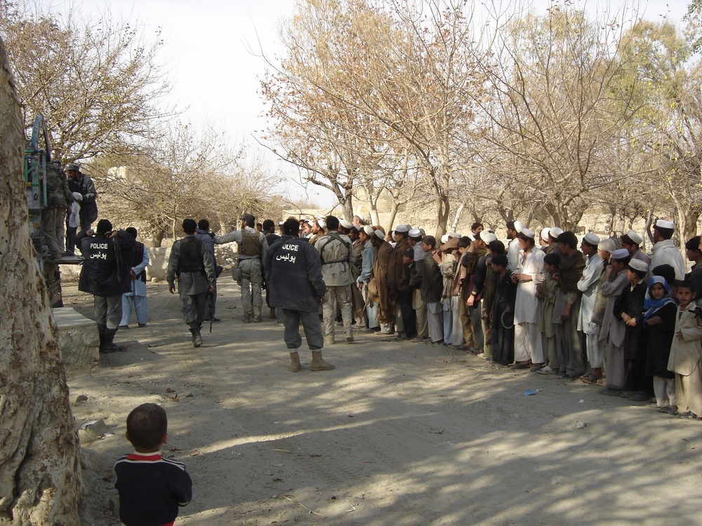 Afghan Forces Deliver Humanitarian Aid to Villagers