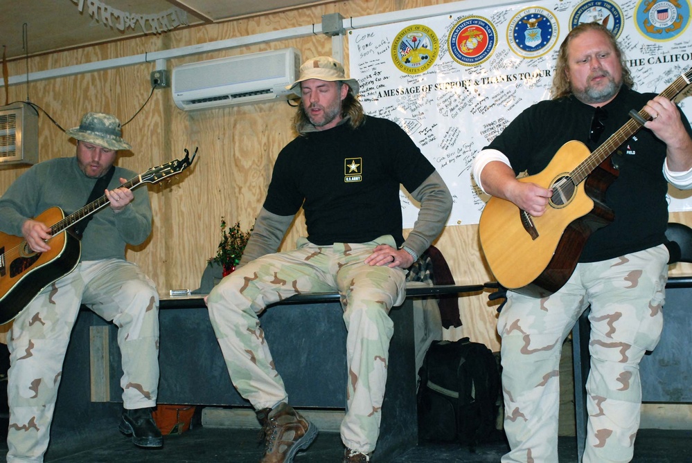 Country Music Star Darryl Worley Performs for Troops in Afghanistan