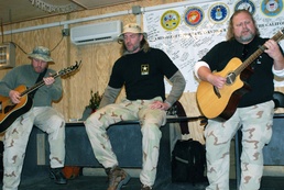 Country Music Star Darryl Worley Performs for Troops in Afghanistan