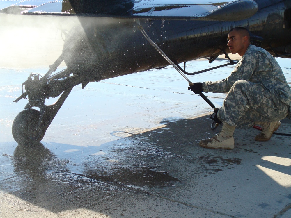 Apache Longbow Undergoes Pre-Flight Checks Ahead of Combat Mission in Iraq
