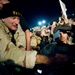 Robin Williams Entertains Troops at Camp Arifjan, Kuwait