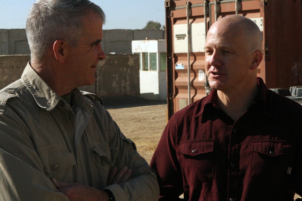 Oliver North Visits Wheelchairs for Iraqi Kids Program in Iraq