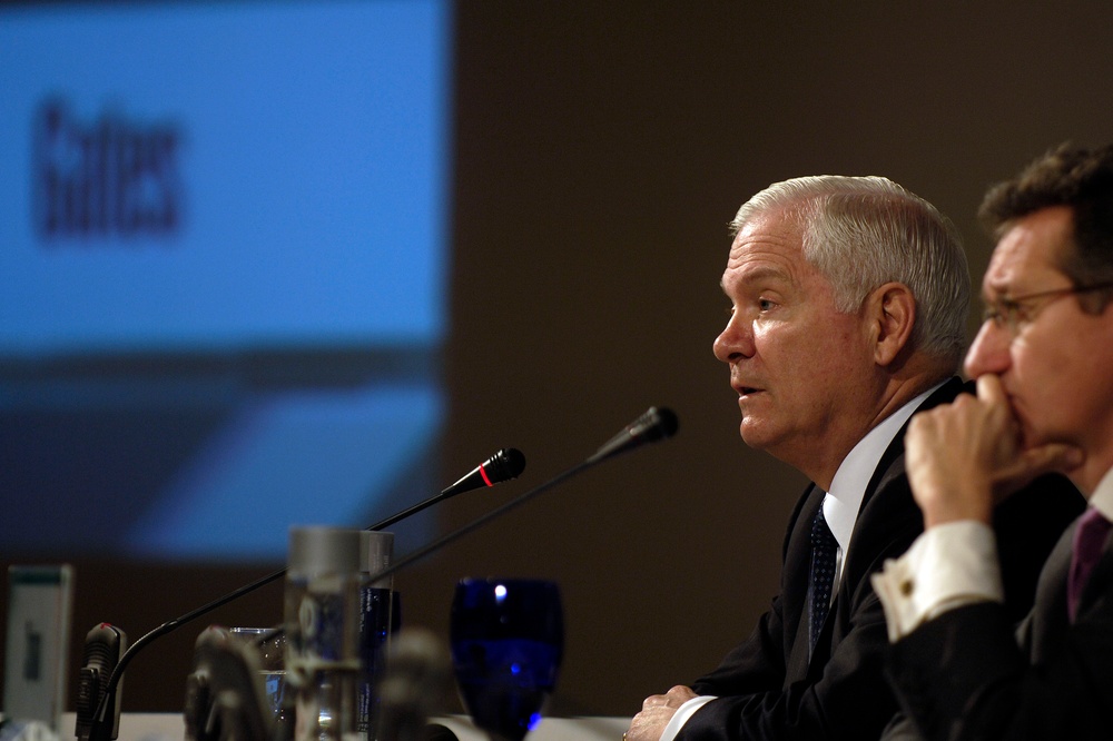 Defense Secretary Gates Speaks at Manama Dialogue Conference in Bahrain