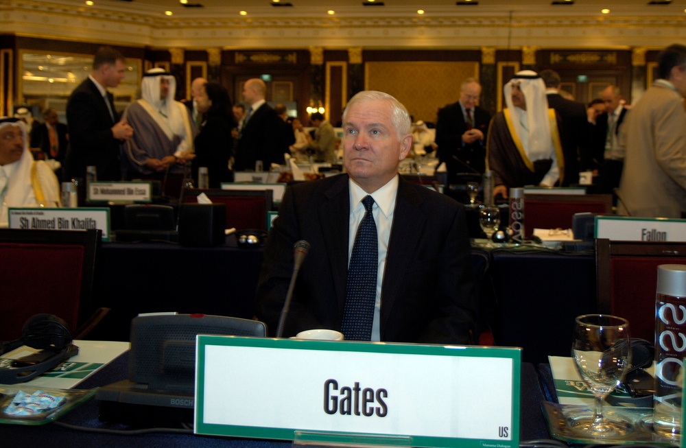 Defense Secretary Gates Attends Manama Dialogue Security Conference in Bahrain