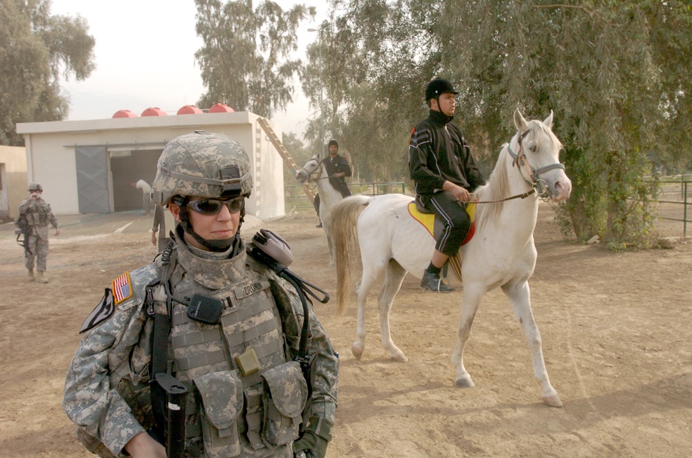 Army Captain Leads Equestrian Team at Baghdad Zoo Opening