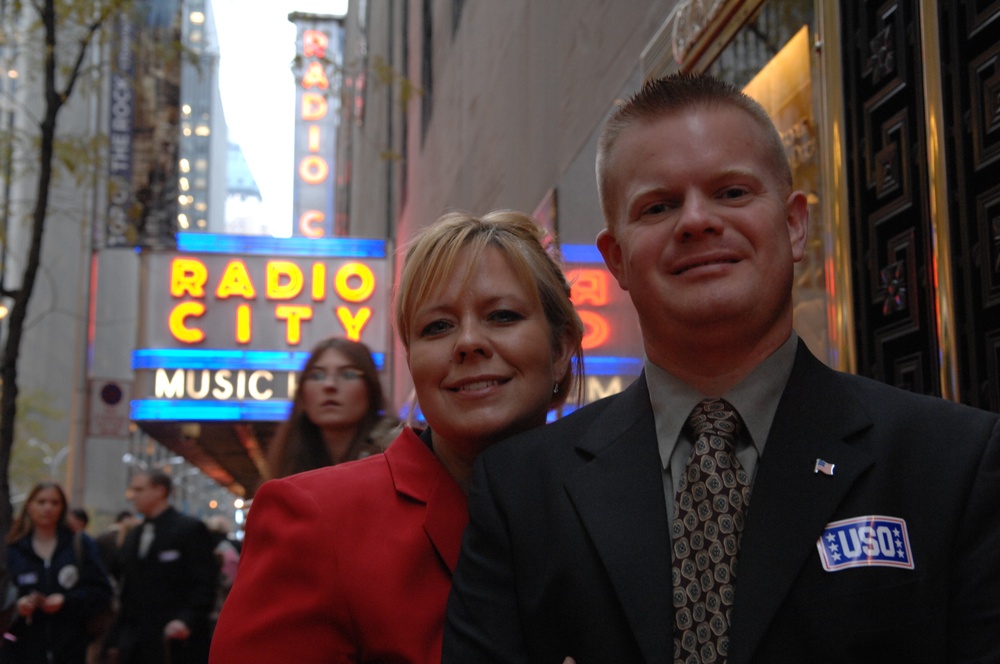 Air Force Pilot and Wife Attend Radio City Christmas Spectacular