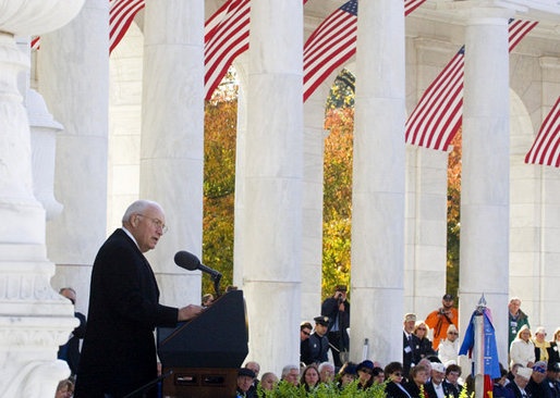 Cheney Honors Veterans at Arlington on Veterans Day