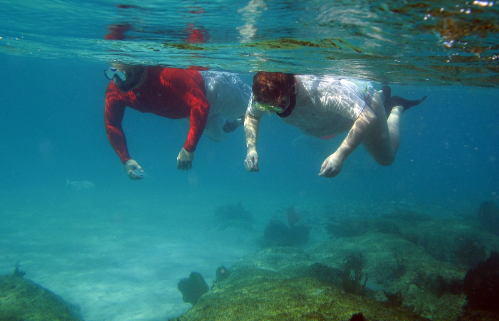 Wounded Veteran Couple Snorkel in Virgin Islands