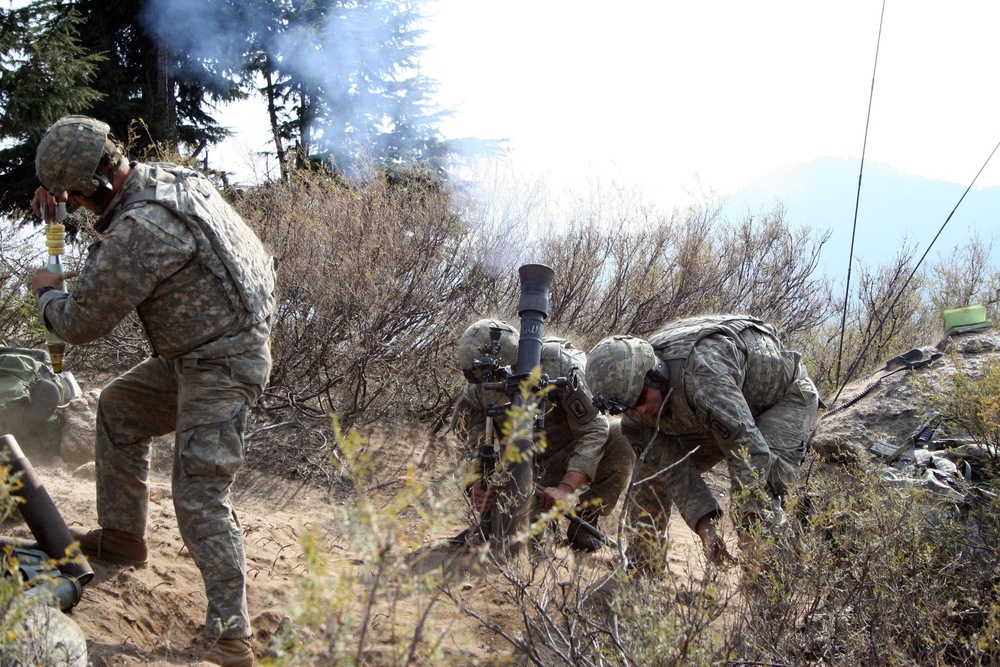 Army Mortar Team Targets Insurgents in Afghanistan