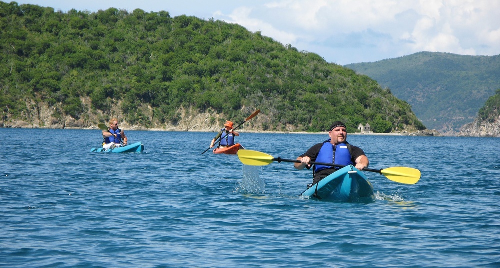 Wounded Warriors Paddle in the Virgin Islands