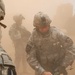 Army Colonel Surveys Battlefield from Black Hawk Helicopter