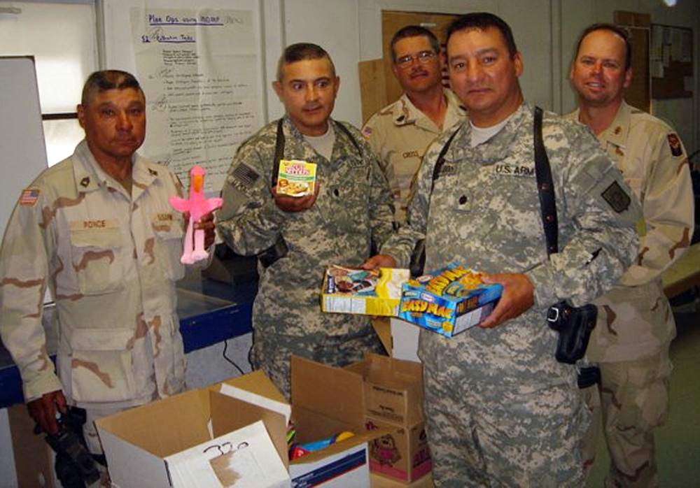 Troops Share Care Package Gifts with Iraqi Children