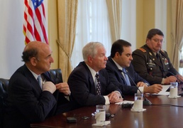 U.S. Defense Secretary Gates Meets with Salvadoran Leaders During Latin America Trip
