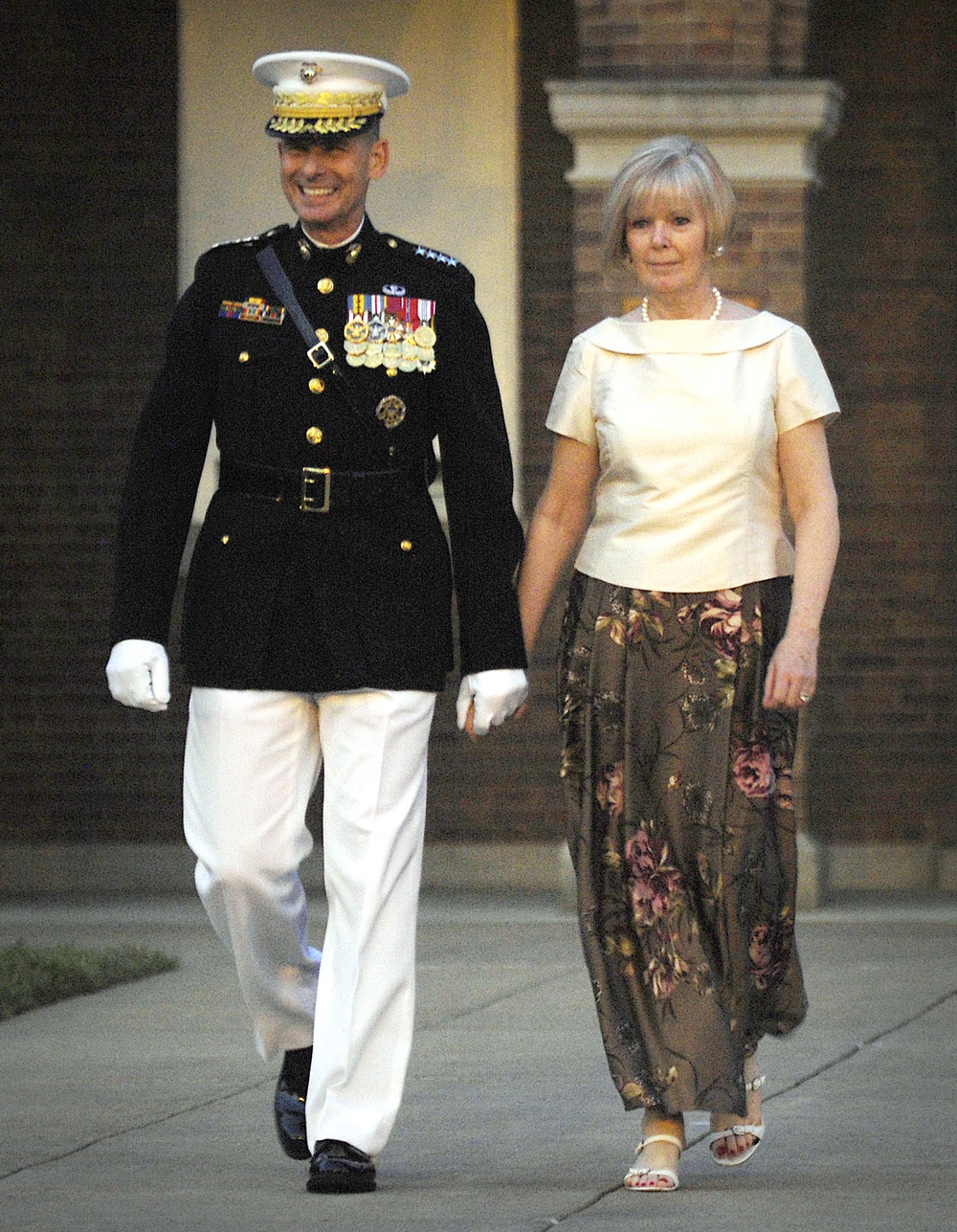 Pace and Wife Honored at Marine Barracks Parade