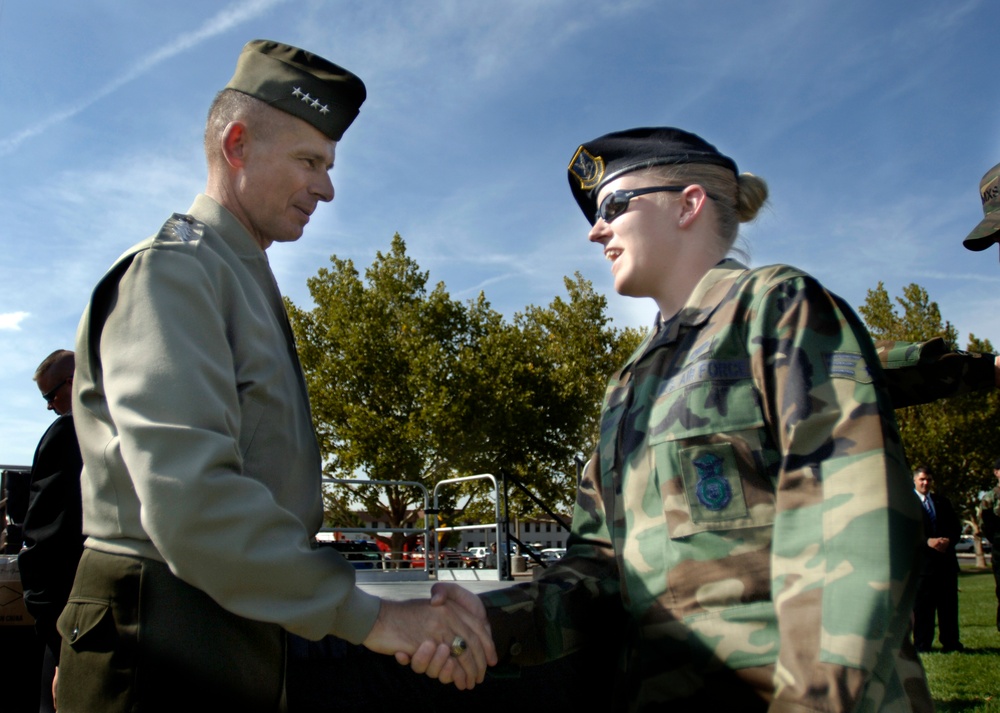 Top Military Leader Honors Airman at New Mexico Base