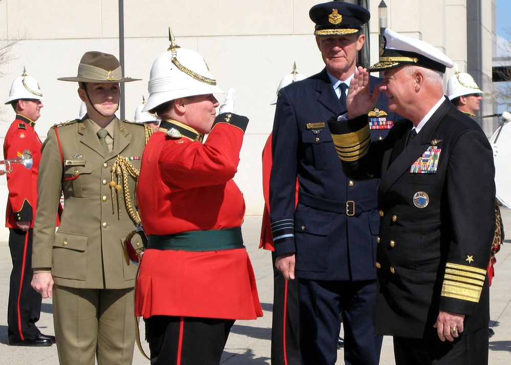 U.S. Pacific Commander Inspects Australian Troops in Canberra