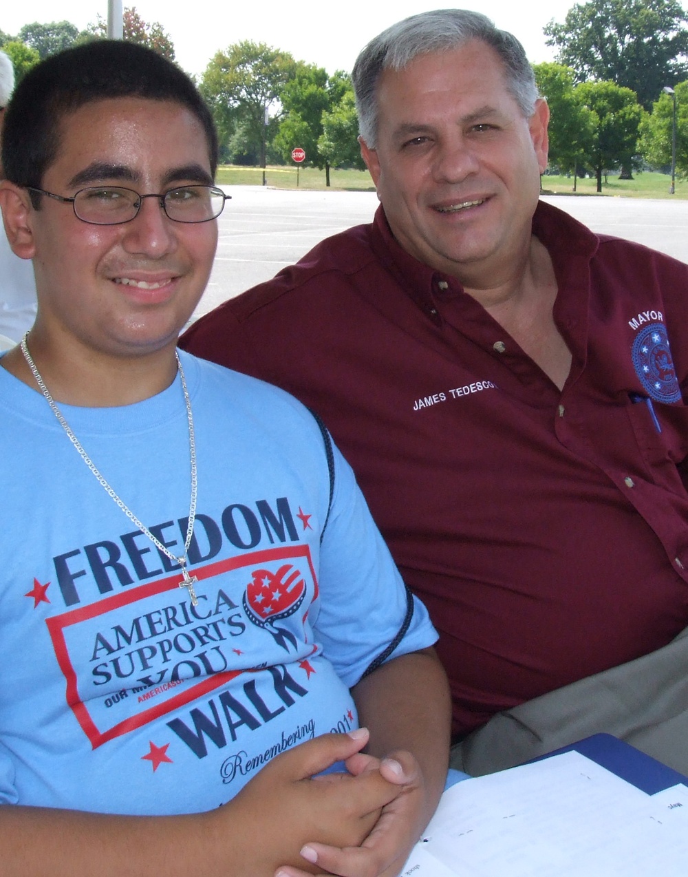 Paramus Mayor, Resident Socialize Before Freedom Walk
