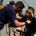 Navy Diver Gives 'OK' Sign During Submarine Recovery Operation