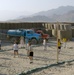 U.S. Troops Host Weekly Volleyball Games for Afghan High School Students