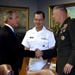 Bush Greets Marine Corps Commandant at Pentagon
