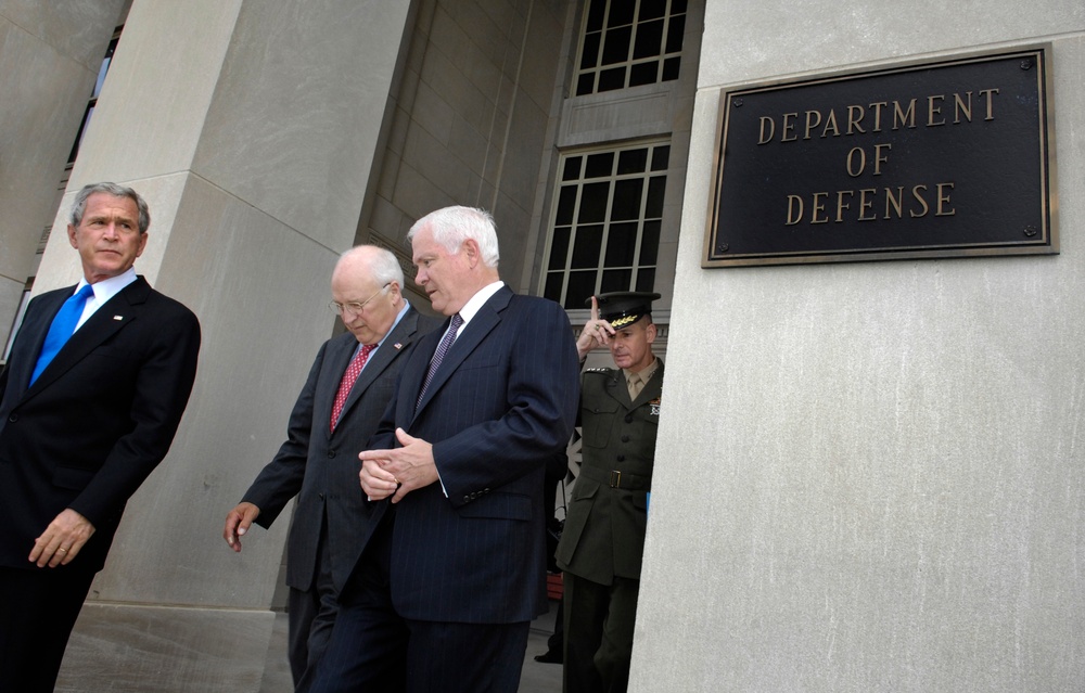 Bush, Pace, Gates and Cheney Depart Pentagon