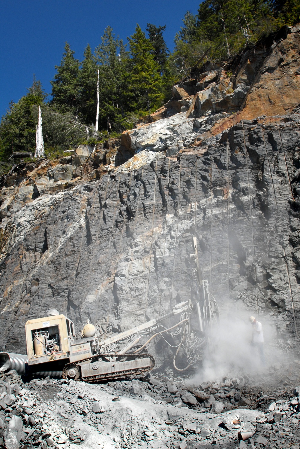 Crews Overcome Unexpected Rock Challenges to Complete Walden Point Road in Alaska