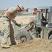 Polish Soldier Completes Culvert Work at Afghan Forward Operating Base