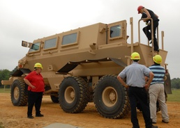 Army Showcases Mine-Resistant Vehicles at Aberdeen Proving Ground
