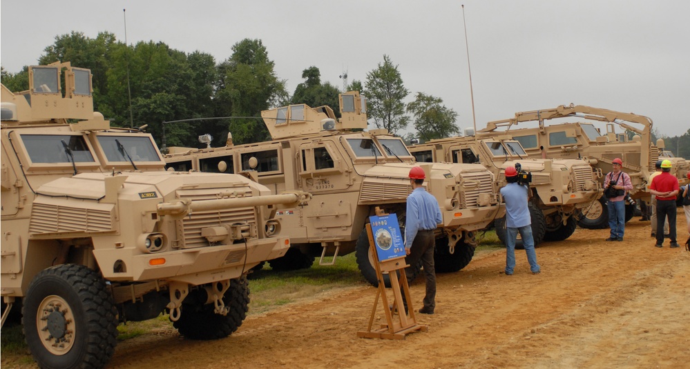 Army Showcases Mine-Resistant Vehicles at Aberdeen Proving Ground