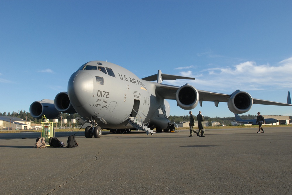C-17 Globemaster III Prepares for Missions from Elmendorf Air Force Base